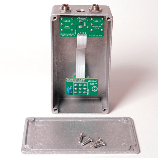 DIY Pedal Enclosure Kit - pre-drilled, top-mount jacks, all hardware included. Just add your PCB!